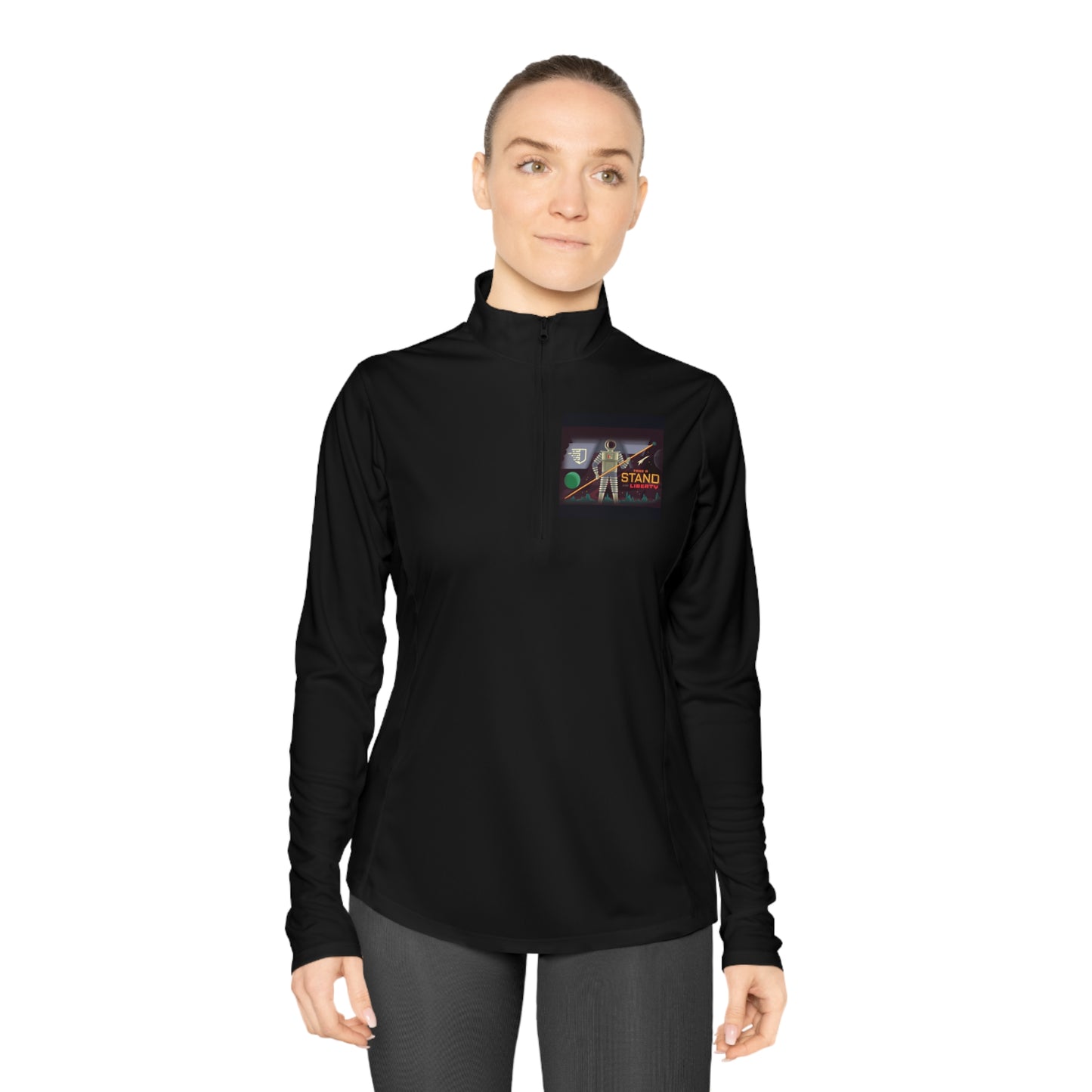 Liberty Blockchain Ladies Astronaut Quarter-Zip Pullover