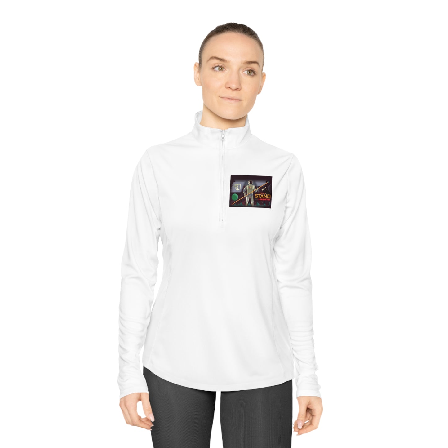Liberty Blockchain Ladies Astronaut Quarter-Zip Pullover