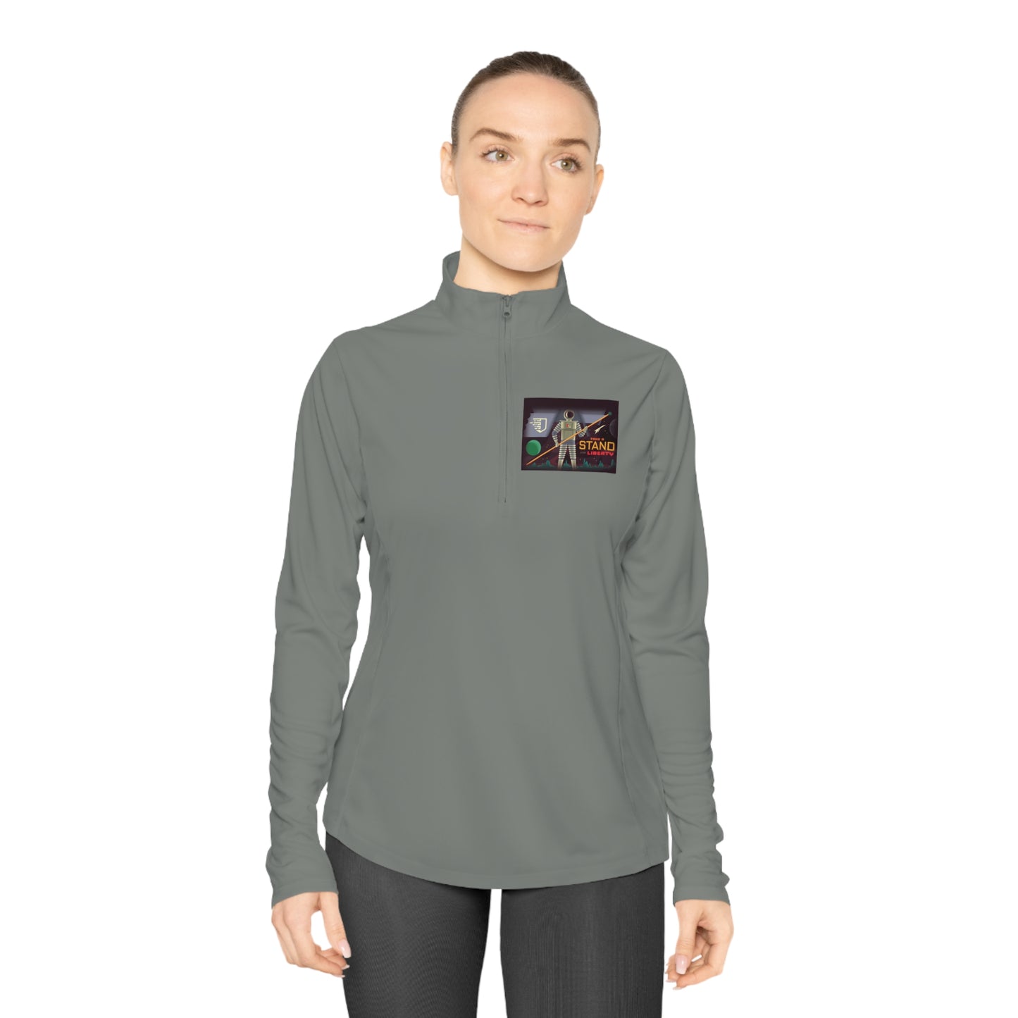 Liberty Blockchain Ladies Astronaut Quarter-Zip Pullover