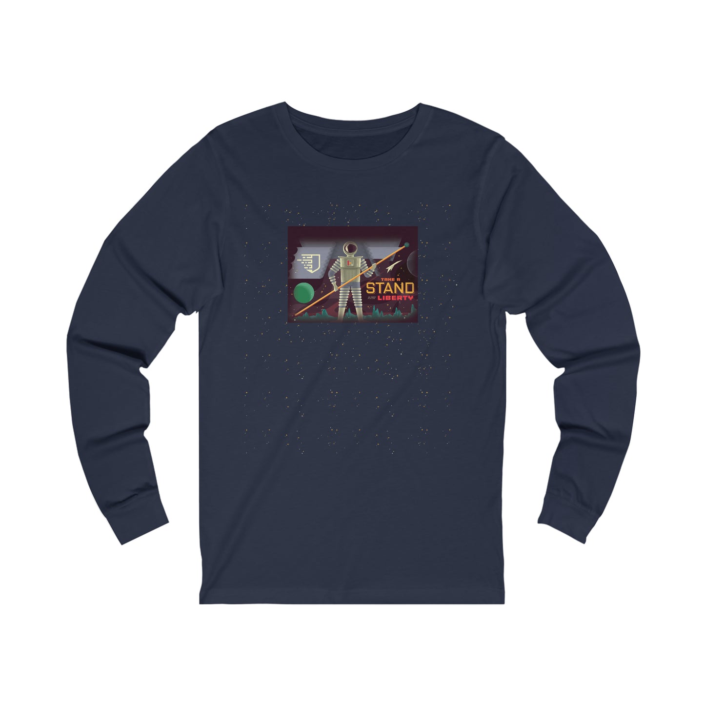 Liberty Blockchain Astronaut Unisex Jersey Long Sleeve Tee