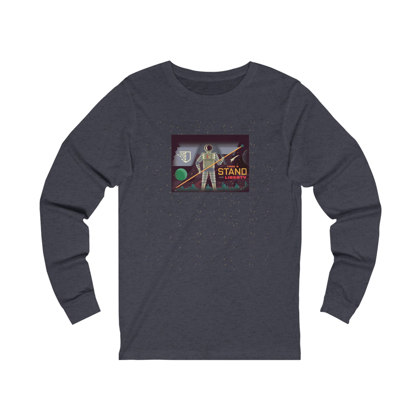 Liberty Blockchain Astronaut Unisex Jersey Long Sleeve Tee